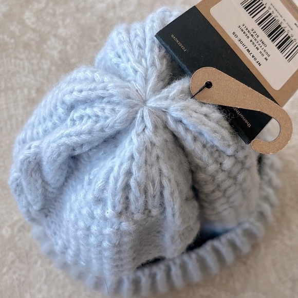 Brand New The North Face Oh Mega Beanie Chunky Cable Knit Dusty Periwinkle Hat - Picture 12 of 14
